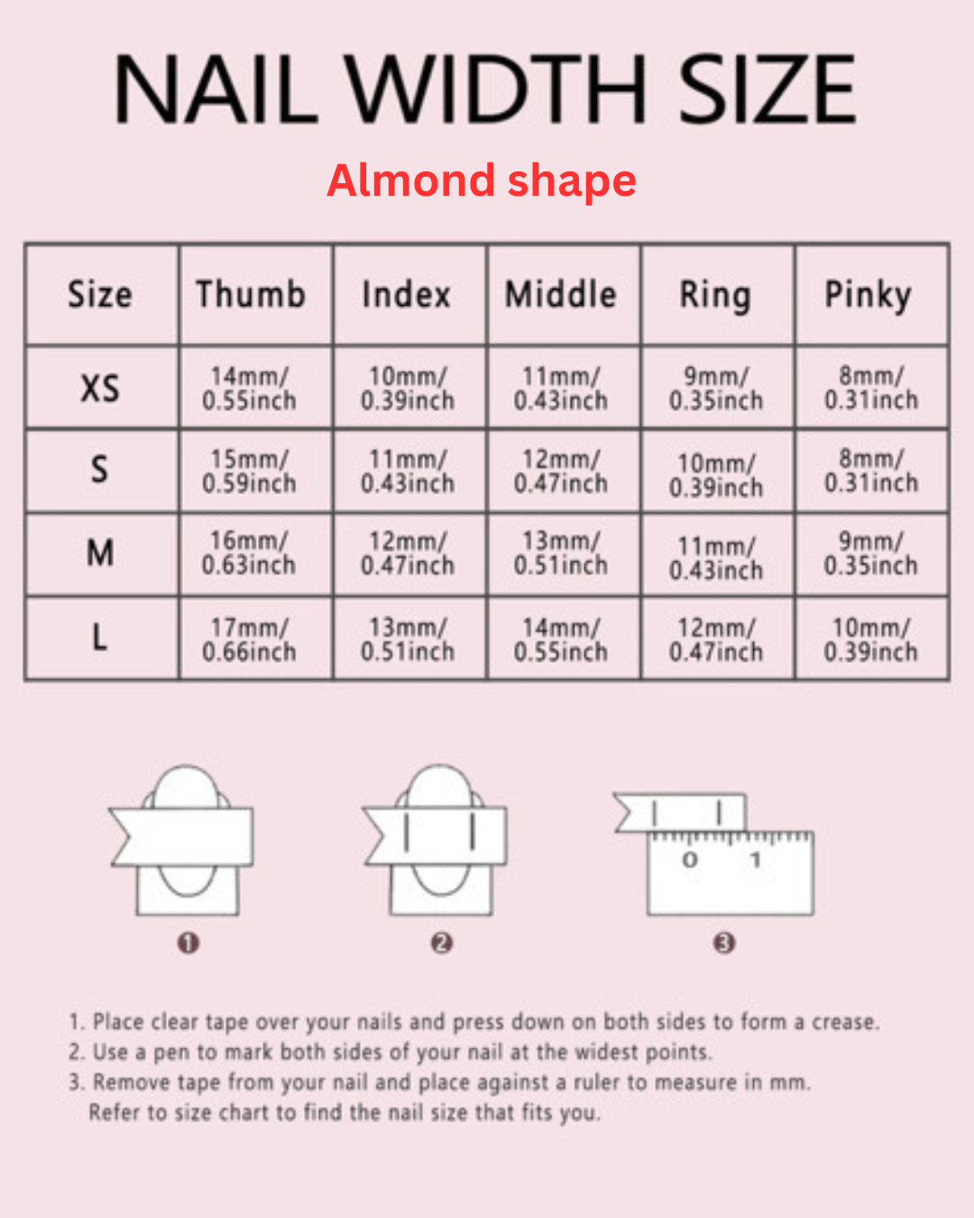 Customized Press On Nail Art, Blue Size M Length Medium