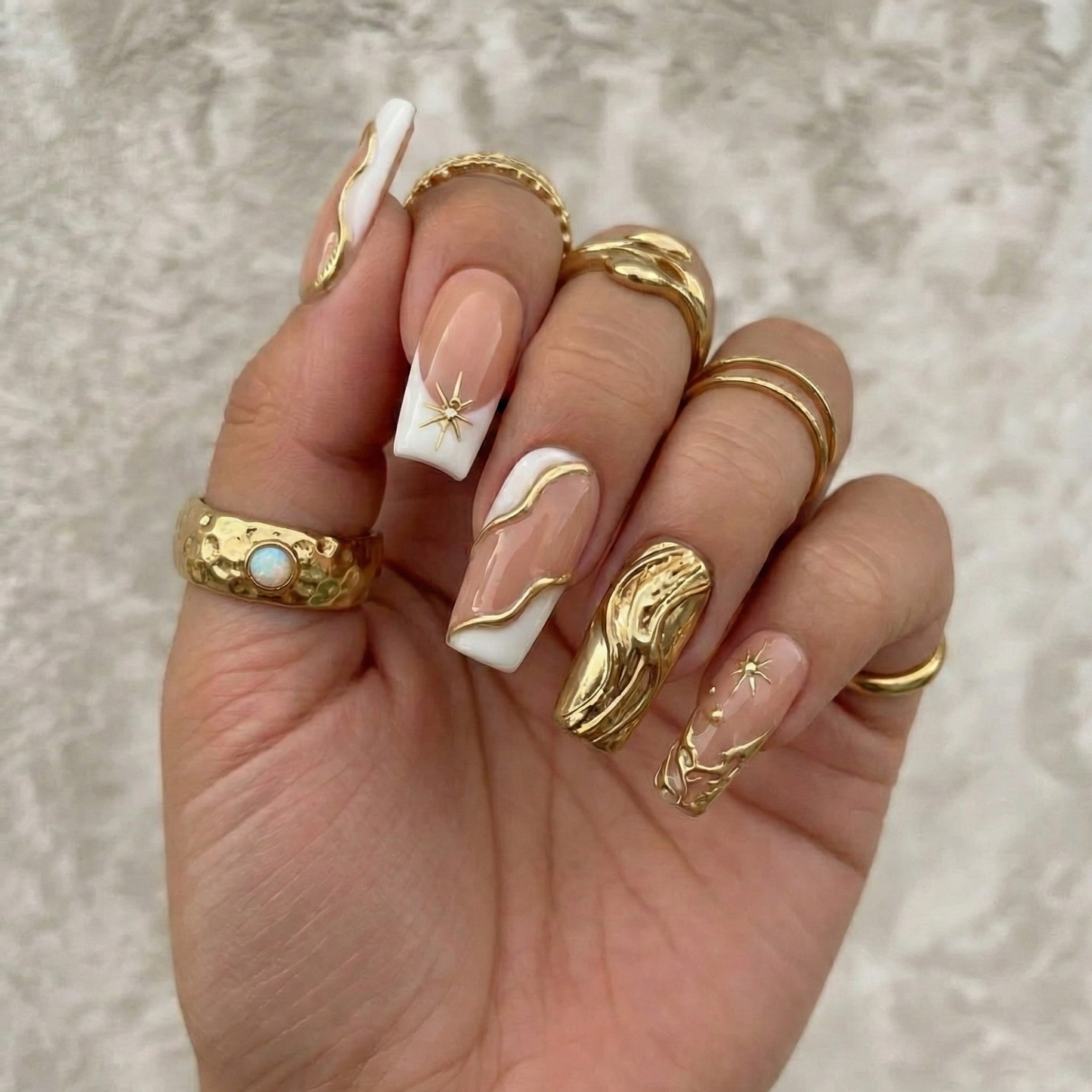 NAIL ART: Press on nails, reusable, standard selection