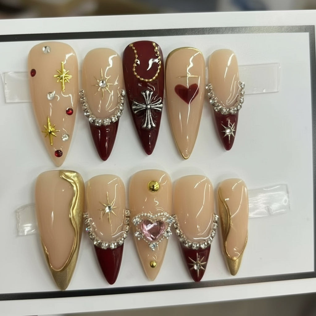 NAIL ART: Press on nails, reusable, standard selection