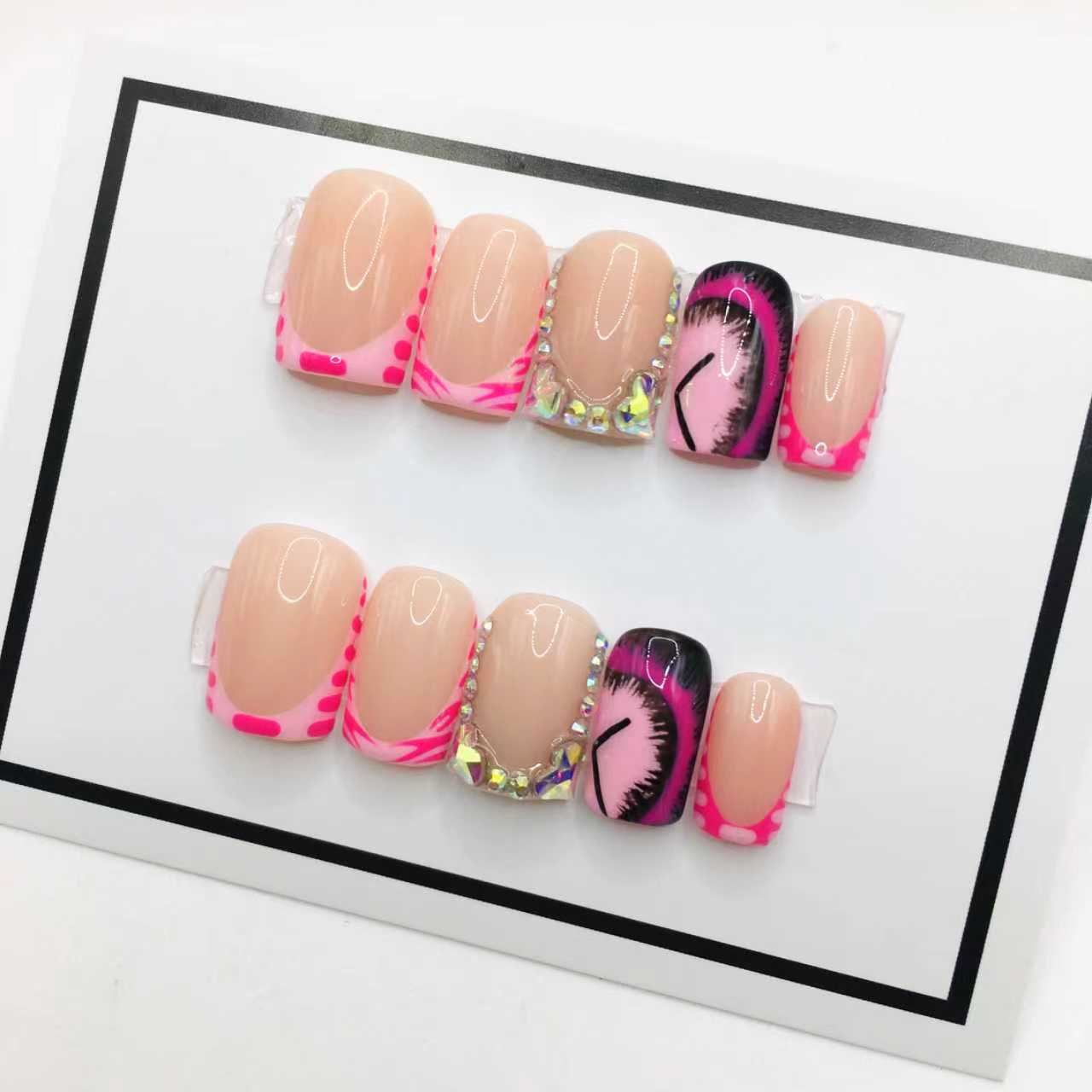 NAIL ART: Press on nails, reusable, standard selection